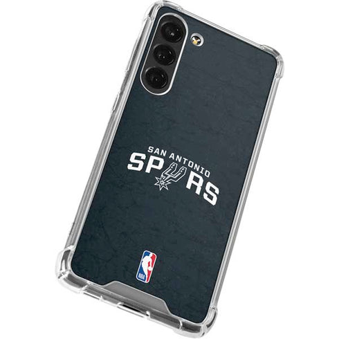 NBA San Antonio Spurs Distressed Galaxy S24 FE Clear Case